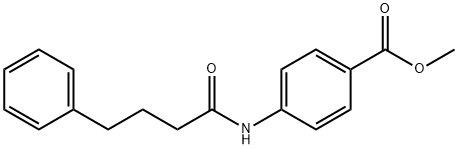 methyl 4-[(4-phenylbutanoyl)amino]benzoate Struktur