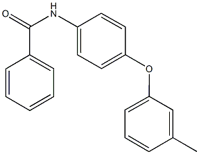 N-[4-(3-methylphenoxy)phenyl]benzamide Struktur