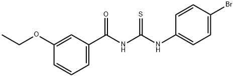 N-(4-bromophenyl)-N'-(3-ethoxybenzoyl)thiourea Struktur