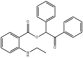 2-oxo-1,2-diphenylethyl 2-(ethylamino)benzoate Struktur