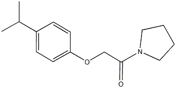 4-isopropylphenyl 2-oxo-2-(1-pyrrolidinyl)ethyl ether Struktur