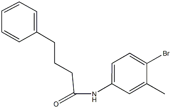 N-(4-bromo-3-methylphenyl)-4-phenylbutanamide Struktur