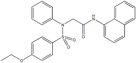 2-{[(4-ethoxyphenyl)sulfonyl]anilino}-N-(1-naphthyl)acetamide Struktur