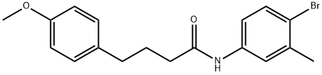 N-(4-bromo-3-methylphenyl)-4-(4-methoxyphenyl)butanamide Struktur