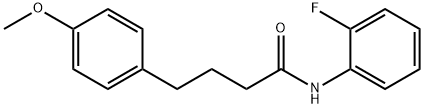 N-(2-fluorophenyl)-4-(4-methoxyphenyl)butanamide Struktur