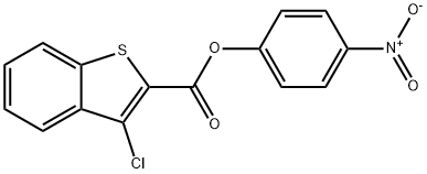 4-nitrophenyl 3-chloro-1-benzothiophene-2-carboxylate Struktur