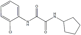 N~1~-(2-chlorophenyl)-N~2~-cyclopentylethanediamide Struktur