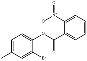 2-bromo-4-methylphenyl 2-nitrobenzoate Struktur