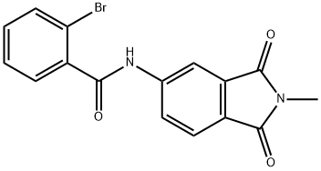 2-bromo-N-(2-methyl-1,3-dioxo-2,3-dihydro-1H-isoindol-5-yl)benzamide Struktur