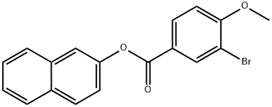 2-naphthyl 3-bromo-4-methoxybenzoate Struktur