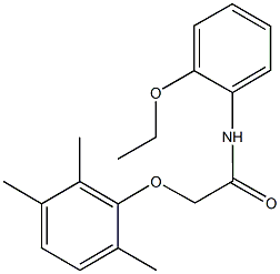 N-(2-ethoxyphenyl)-2-(2,3,6-trimethylphenoxy)acetamide Struktur