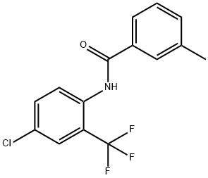 N-[4-chloro-2-(trifluoromethyl)phenyl]-3-methylbenzamide Struktur