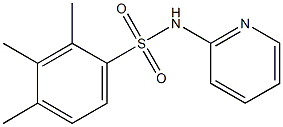 2,3,4-trimethyl-N-(2-pyridinyl)benzenesulfonamide Struktur