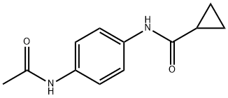 N-[4-(acetylamino)phenyl]cyclopropanecarboxamide Struktur