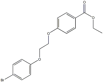 ethyl 4-[2-(4-bromophenoxy)ethoxy]benzoate Struktur