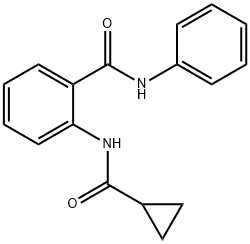 2-[(cyclopropylcarbonyl)amino]-N-phenylbenzamide Struktur