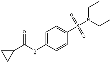 N-{4-[(diethylamino)sulfonyl]phenyl}cyclopropanecarboxamide Struktur