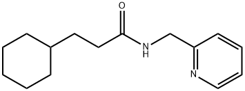 3-cyclohexyl-N-(2-pyridinylmethyl)propanamide Struktur