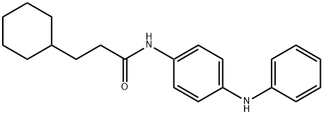 N-(4-anilinophenyl)-3-cyclohexylpropanamide Struktur