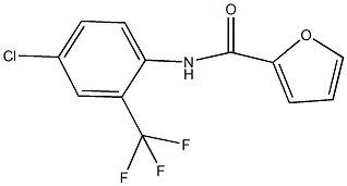 N-[4-chloro-2-(trifluoromethyl)phenyl]-2-furamide Struktur