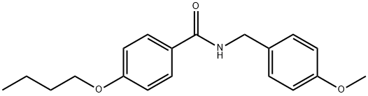 4-butoxy-N-(4-methoxybenzyl)benzamide Struktur