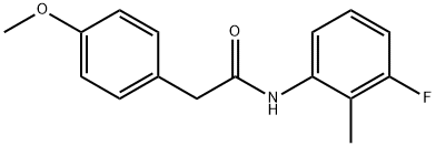 N-(3-fluoro-2-methylphenyl)-2-(4-methoxyphenyl)acetamide Struktur