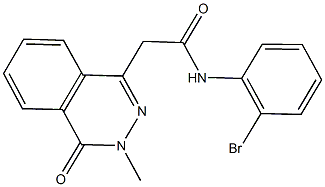 N-(2-bromophenyl)-2-(3-methyl-4-oxo-3,4-dihydro-1-phthalazinyl)acetamide Struktur