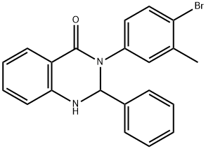 3-(4-bromo-3-methylphenyl)-2-phenyl-2,3-dihydro-4(1H)-quinazolinone Struktur