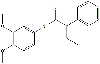 N-(3,4-dimethoxyphenyl)-2-phenylbutanamide Struktur