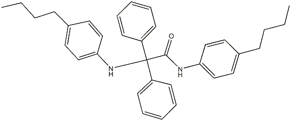 2-(4-butylanilino)-N-(4-butylphenyl)-2,2-diphenylacetamide Struktur