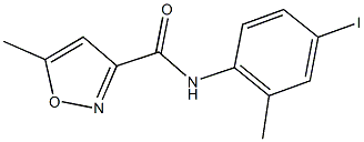 N-(4-iodo-2-methylphenyl)-5-methyl-3-isoxazolecarboxamide Struktur