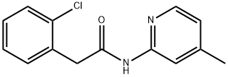 2-(2-chlorophenyl)-N-(4-methyl-2-pyridinyl)acetamide Struktur