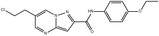 6-(2-chloroethyl)-N-(4-ethoxyphenyl)pyrazolo[1,5-a]pyrimidine-2-carboxamide Struktur