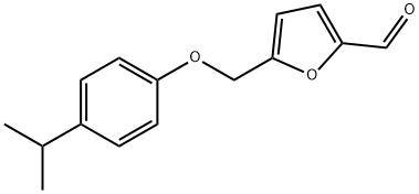 5-[(4-isopropylphenoxy)methyl]-2-furaldehyde Struktur