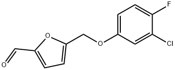 5-[(3-chloro-4-fluorophenoxy)methyl]-2-furaldehyde Struktur