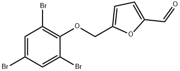 5-[(2,4,6-tribromophenoxy)methyl]-2-furaldehyde Struktur