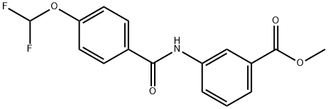 methyl 3-{[4-(difluoromethoxy)benzoyl]amino}benzoate Struktur