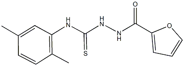 N-(2,5-dimethylphenyl)-2-(2-furoyl)hydrazinecarbothioamide Struktur