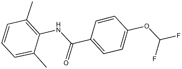 4-(difluoromethoxy)-N-(2,6-dimethylphenyl)benzamide Struktur