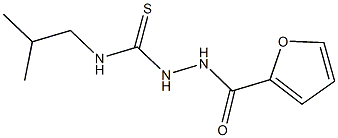 2-(2-furoyl)-N-isobutylhydrazinecarbothioamide Struktur