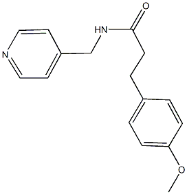 3-(4-methoxyphenyl)-N-(4-pyridinylmethyl)propanamide Struktur