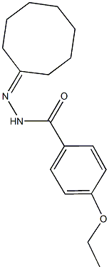 N'-cyclooctylidene-4-ethoxybenzohydrazide Struktur