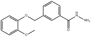 3-[(2-methoxyphenoxy)methyl]benzohydrazide Struktur