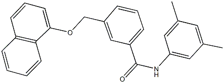 N-(3,5-dimethylphenyl)-3-[(1-naphthyloxy)methyl]benzamide Struktur