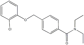 4-[(2-chlorophenoxy)methyl]-N,N-diethylbenzamide Struktur