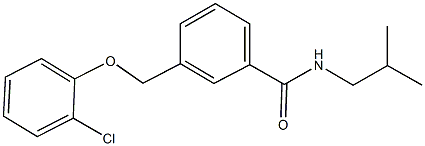 3-[(2-chlorophenoxy)methyl]-N-isobutylbenzamide Struktur