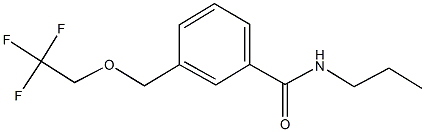 N-propyl-3-[(2,2,2-trifluoroethoxy)methyl]benzamide Struktur