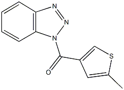 1-[(5-methyl-3-thienyl)carbonyl]-1H-1,2,3-benzotriazole Struktur