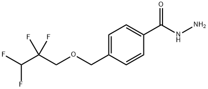 4-[(2,2,3,3-tetrafluoropropoxy)methyl]benzohydrazide Struktur