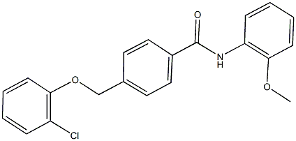 4-[(2-chlorophenoxy)methyl]-N-(2-methoxyphenyl)benzamide Struktur